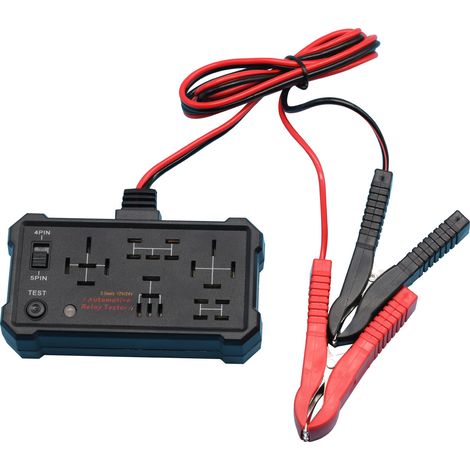 Testeur de Relais Automobile – Test des Relais 4 et 5 Broches, Analyse de la Batterie, Diagnostic pour Systèmes Électriques (1/4)