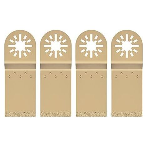 FENOPLASTICALot de 4 lames scie oscillantes - Outil multifonction en métal pour bois et matériaux durs 7,8 x 3,3 cm (1/5)