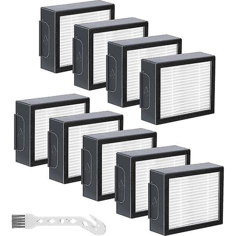 Lot de 9 filtres HEPA de rechange pour aspirateur iRobot Roomba séries : E5, E6, E7, I1, I3, I4, I5, I6, I7, I8 et J7 (1/5)