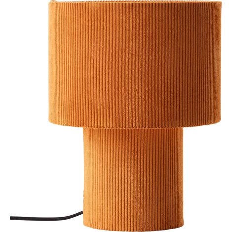 Lampe de table brillante Tony, lampe de table en cordon moderne, 30 cm, E27, textile/métal, curcuma (1/5)