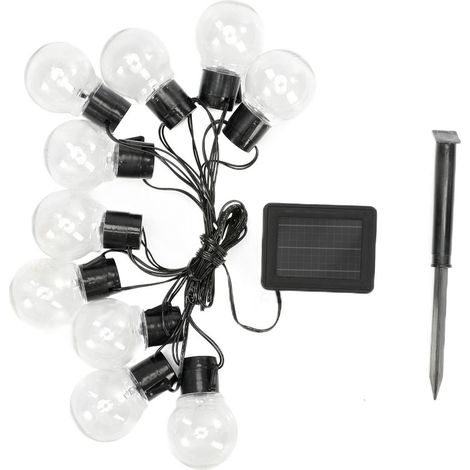Guirlande solaire 10 LED chaud 3,8 m IP44 ZumaLine (1/3)
