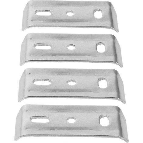 Ensemble de 4 joints de base en acier pour porte-serviettes, support de fixation pour poteau (1/5)