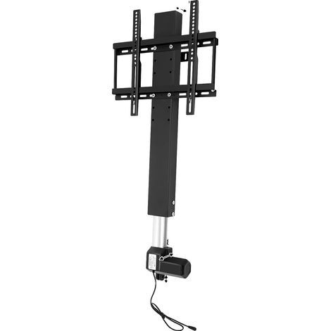 Meuble TV, Hauteur Réglable Électrique, Fonctionnement par Télécommande, noir (1/2)