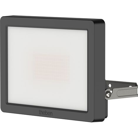 Theben 1020675 LED-Strahler theLeda B30 Dual BK - 30 Watt, 3000 K (warmweiß) und 4000 K (neutralweiß) umschaltbar, DarkSky-Funktion, Diffuser-Abdeckung, Neigung 90° oben/70° unten, schwarz