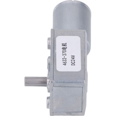 Moteur à engrenages à vis sans fin à courant continu, autobloquant, bobine en laiton, boîtier en alliage d'aluminium, réducteur de vitesse, 24 V CC, 150 tr/min (1/5)