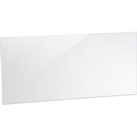 Schienale cucina trasparente protettivo 100 x 60 cm facile da pulire design moderno in vetro trasparente 130009470