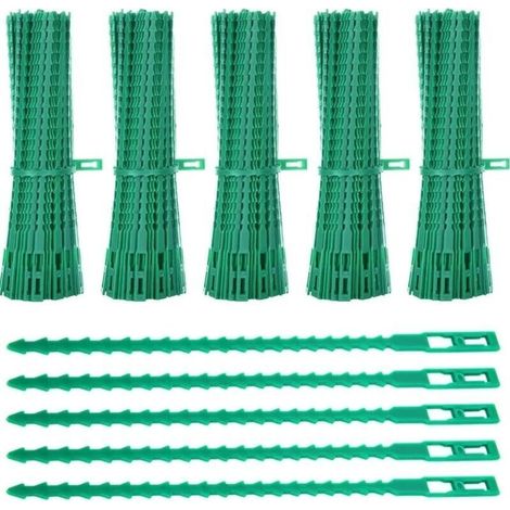 Lot de 600 Attaches de Plantes, 23CM Attaches de Jardin Réglable Liens de Serrage en Plastique pour Jardin Flexible, Attache Tomates de Câble de Jardin pour Aider à Soutenir Les Plantes
