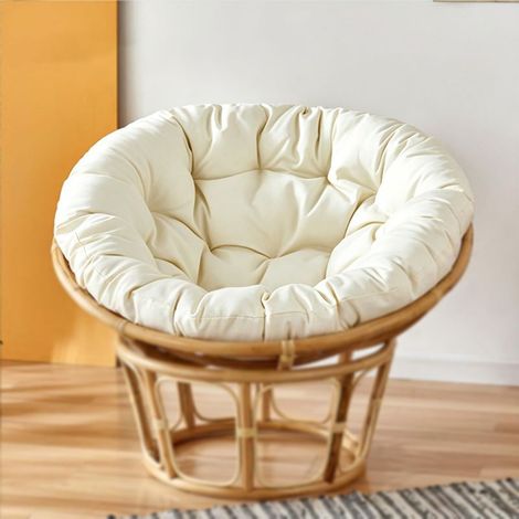 Hanging chair cushion - Cozy nest design - Round and thick - Radar egg chair, for indoor and outdoor use - Balcony and garden (80 cm) (1/5)