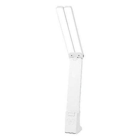 Lampe de table de lecture double LED pour enfants – Blanc, pour la maison et le bureau, petite lampe de table portable, large plage d'éclairage (1/5)