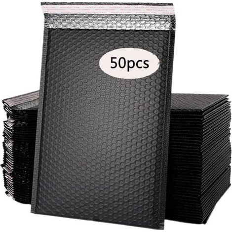 50 Enveloppe Bulle Matelassée Pochette Bulle Petite 18x13 cm Enveloppes Bulles pour Emballage Expédition Auto-Scellant (1/4)