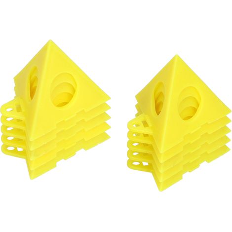 Lot de 10 supports à peinture en plastique pour la menuiserie, avec rehausseur conique pour cadre photo et chaise. (1/5)