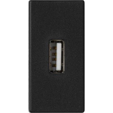 Conector USB tipo A Simon Connect K45/2 negro K128B/14