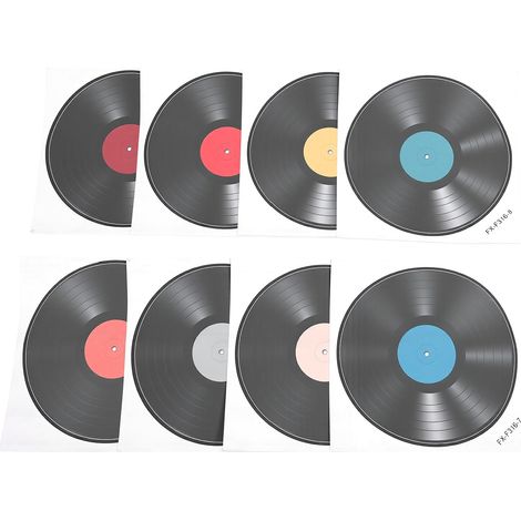 Décoration murale platine vinyle, autocollants décoratifs imperméables et réutilisables pour salon ou café (1/5)