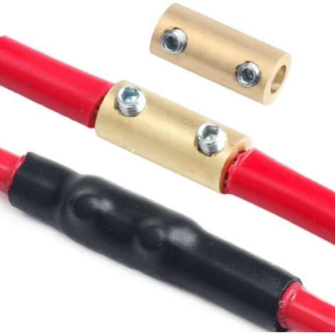 Conectores para cables de calibre 10 AWG, 20 kits con conectores de cobre y fundas termorretráctiles para instalaciones eléctricas. (1/5)