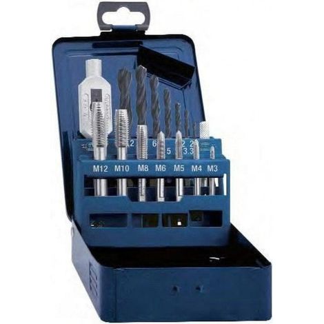 Kit de filetage bituxx métal 40 pièces robuste