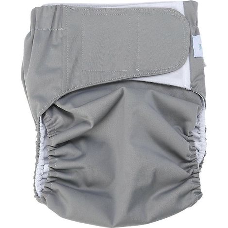 couche pour adulte, grande taille, réutilisable et lavable, ajustable, pour homme âgé ou handicapé, soins postopératoires, taille L (couleur aléatoire)-L (1/3)