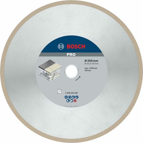Lame de scie diamant Bosch Meilleure pour la céramique 350 x 30/25,40 x 3 x 10 mm