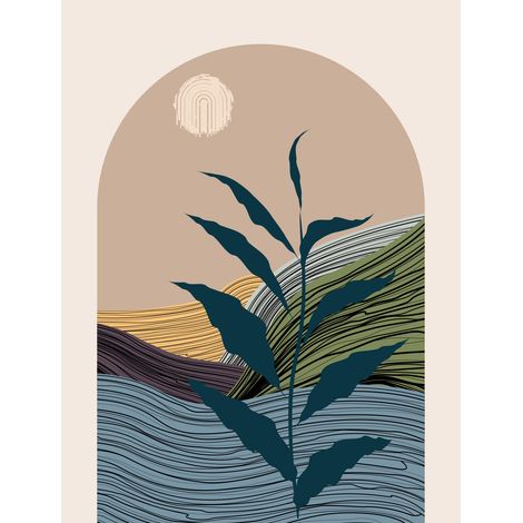 Papier peint panoramique - Boho - 130 cm x 170 cm (1/2)