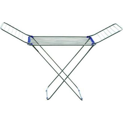 STENDIBIANCHERIA INOX "FOHN" - circa mt.20 per stendere - cm.185x55x120h. (1/5)