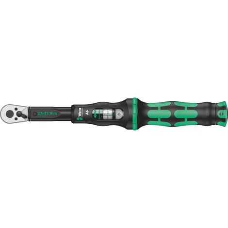 Llave dinamométrica con carraca reversible 1/4" 2,5-25 Nm WERA Click-Torque A 6