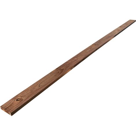 Lot de 10 Planches Rabotées Sapin Traité marron, L.240 x l.9,4 cm x Ep.17 mm