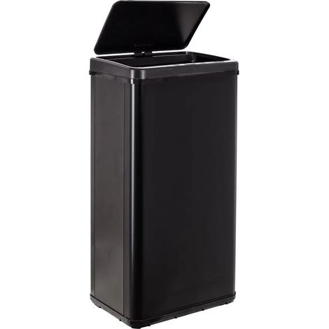 ORION91 Cubo Basura Papelera Tapa Automatica Con Sensor de Movimiento Inteligente (79,5x35,5cm) 60L Color Negro carga Pilas o Batería Cocina Comedor Oficina - SpazioLuzio