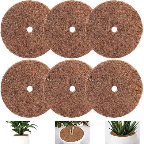 Coconut Fiber Mulch Discs 30cm - Root Protection - Pack of 6