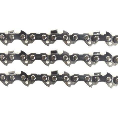 Set di 3 catene per motosega, 50 cm, 72 maglie, passo 3/8", spessore maglia motrice 0,63 mm. Lubrificazione speciale per una lunga durata. (1/5)