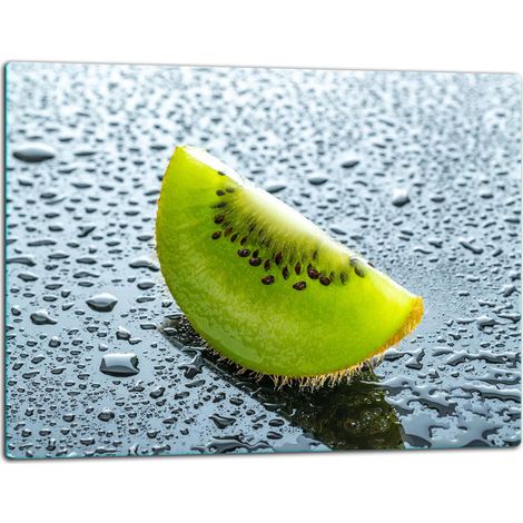 Planche à découper en verre 52x40 kiwi (1/5)