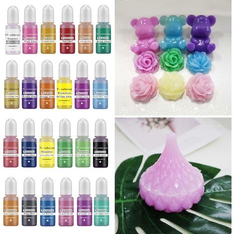 Colorant pour résine époxy (10 ml), idéal pour colorer la résine époxy et la colle. (1/4)