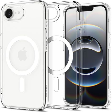 Spigen Ultra Hybrid Mag MagSafe - Custodia per iPhone 16e (bianca) (1/5)