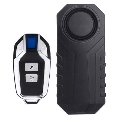 Alarme vélo avec télécommande 113 dB Noir (1/4)