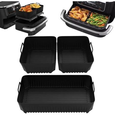 Moule en Silicone pour Friteuse à Air Chaud Ninja AF500EU, 3pcs Accessoires de Friteuse à Air Chaud 10,4 L et 5,2 L (1/5)