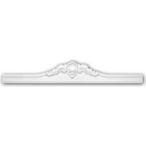 Pediment PROFHOME 154014 Türumrandung Neo-Empire-Stil weiß