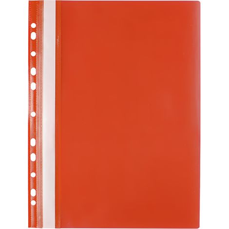 Carpeta colgante de PVC rígido tamaño A4, 10 unidades, color rojo.