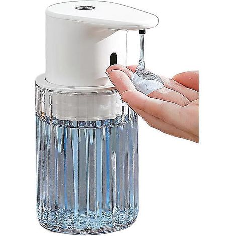 Distributeur automatique de savon liquide 300 ml, distributeur de savon gel rechargeable, sans contact, pour salle de bain et cuisine. (1/4)