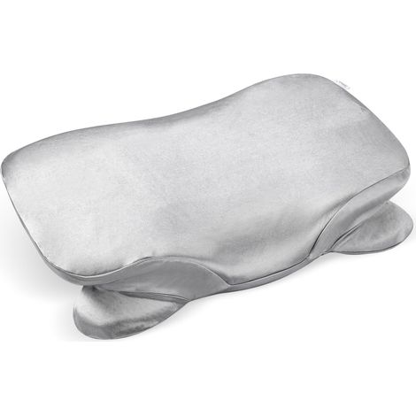 Taie d'oreiller en Satin épais pour Oreiller Cervical - Taie d'oreiller Lisse et Douce - avec Fermeture éclair - Gris (1/5)