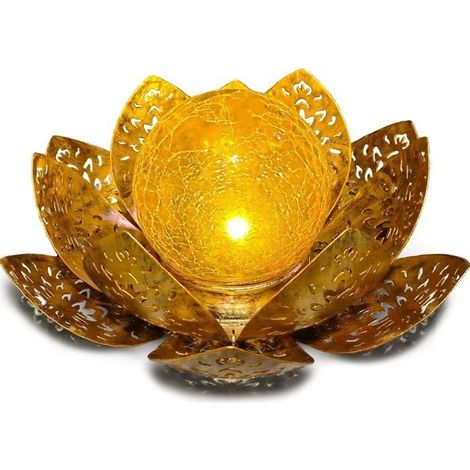 Lampe Solaire Exterieur Lotus Décoration de Jardin Deco Jardin Exterieur Lumière Chaude Jardin Lampe Solaire LED [énergétique G] (1/5)