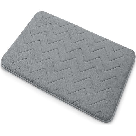 Tappeto Bagno 40X60 Cm Grigio Antiscivolo Melissa