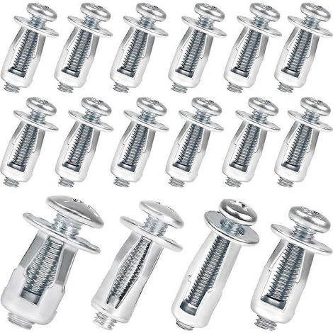Assortiment de 80 vis à expansion avec écrous pétales, M4-20, M4-25, M5-25, M6-25, kit d'écrous de levage, pour la fixation de plaques d'immatriculation et de murs. (1/5)
