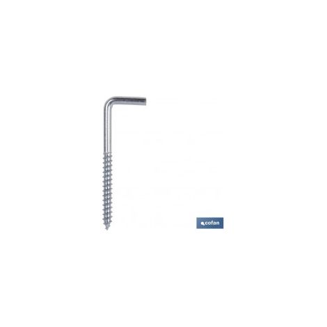 Vis crochet cofan zinc 18x45 mm argenté 300 unités