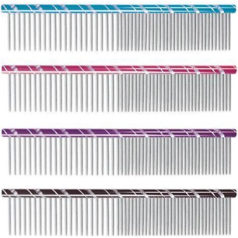 Eleganter Stahlkamm, 16 cm. Farbe: Blau (1/3)