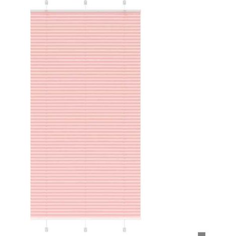 4015467 Store plissé rose 105x200 cm largeur du tissu 104,4cm polyester (1/5)