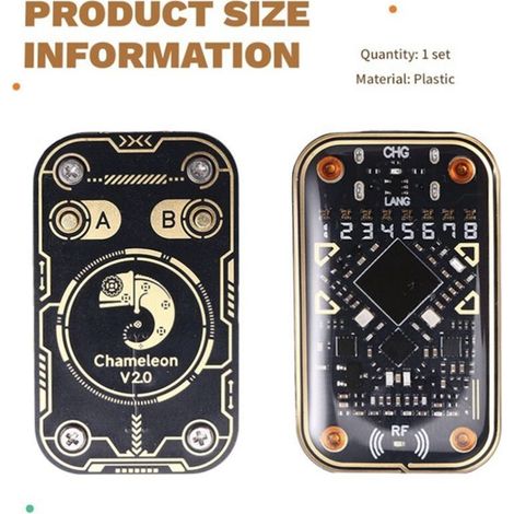 Chameleon Ultra V2 RFID-Emulator-Lesegerät/NFC-Duplikator, 125 kHz/13,56 MHz Frequenz, Schlüsselanhängerkarte (1/5)