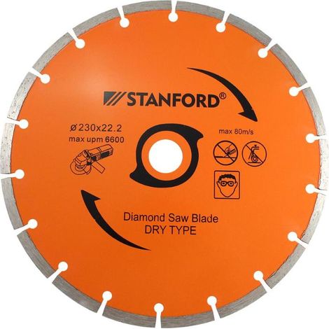 DISCO ACERO DIAMANTADO 230X2.6 C/SEGMENTADO (1/3)