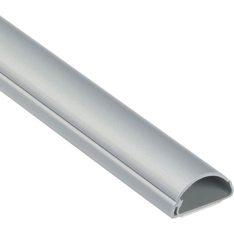 Moulure Décorative en Demi-Cercle 1M3015A Goulotte Électrique Cache-Câble 1m Longeur, Effet Aluminium (1/5)