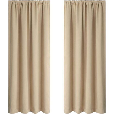 Rideaux Occultants pour Chambre et Salon - Isolants Thermiques Assombrissants - 37.8 x 53.9 Pouces (96x137cm)