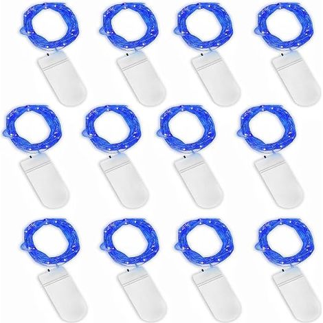 Guirlandes LED Fil cuivre Bleu (1/5)