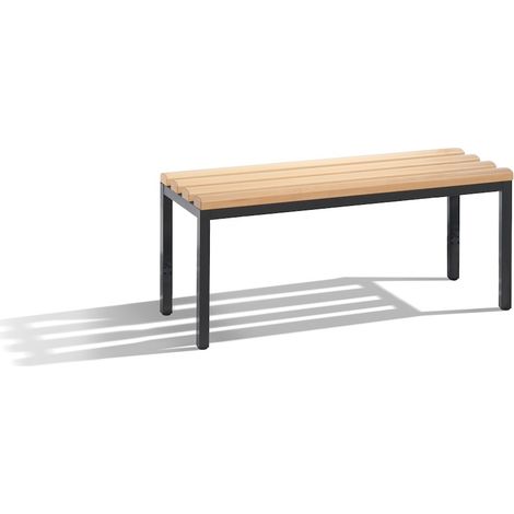 Sitzbank H420B1500T350mm allseitig gehobelt Schwarzgrau C+P (1/5)