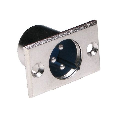Conector XLR de 3 pines para micrófono para montaje en la carcasa
